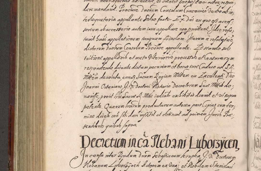 Zdjęcie nr 520 dla obiektu archiwalnego: Acta actorum causarum sententiarum tam diffinitiuarum quam interloquutorisrum decretorum obligationum quietationum procuratorum constitutionum etc. etc. coram Reverendo Domino Paulo Dembski Dei et Apostolice Sedis Gratia Episcopalo Dicensis Suffraganeo Canonico Vicario in Spiritualibus et Officiali Generali Cracoviensis ad Annum Domini Millesimum Sexcentesimum Undecimum cuius indictio octava pontificatus Sanctissimi Domini Nostri Domini Pauli Divina Providentia Papae Vti foeliciter continuantur