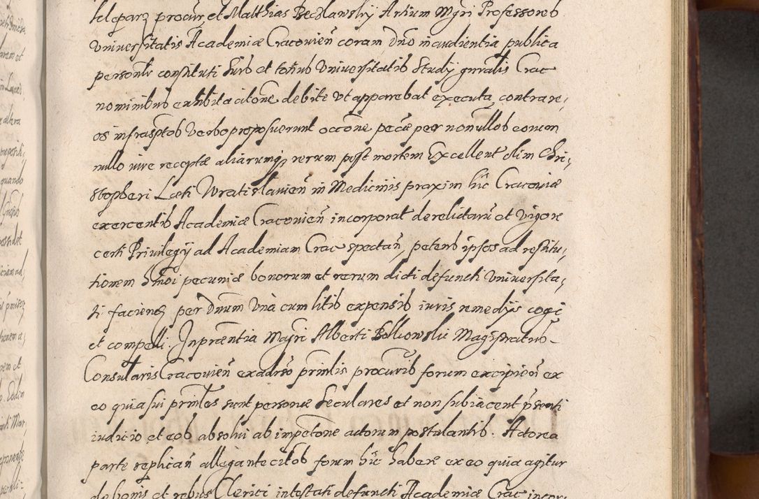 Zdjęcie nr 519 dla obiektu archiwalnego: Acta actorum causarum sententiarum tam diffinitiuarum quam interloquutorisrum decretorum obligationum quietationum procuratorum constitutionum etc. etc. coram Reverendo Domino Paulo Dembski Dei et Apostolice Sedis Gratia Episcopalo Dicensis Suffraganeo Canonico Vicario in Spiritualibus et Officiali Generali Cracoviensis ad Annum Domini Millesimum Sexcentesimum Undecimum cuius indictio octava pontificatus Sanctissimi Domini Nostri Domini Pauli Divina Providentia Papae Vti foeliciter continuantur
