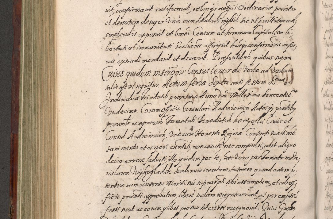 Zdjęcie nr 514 dla obiektu archiwalnego: Acta actorum causarum sententiarum tam diffinitiuarum quam interloquutorisrum decretorum obligationum quietationum procuratorum constitutionum etc. etc. coram Reverendo Domino Paulo Dembski Dei et Apostolice Sedis Gratia Episcopalo Dicensis Suffraganeo Canonico Vicario in Spiritualibus et Officiali Generali Cracoviensis ad Annum Domini Millesimum Sexcentesimum Undecimum cuius indictio octava pontificatus Sanctissimi Domini Nostri Domini Pauli Divina Providentia Papae Vti foeliciter continuantur