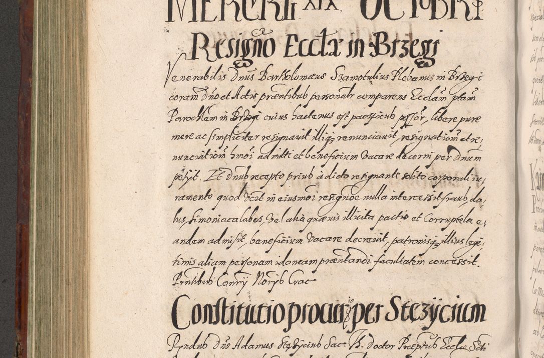 Zdjęcie nr 500 dla obiektu archiwalnego: Acta actorum causarum sententiarum tam diffinitiuarum quam interloquutorisrum decretorum obligationum quietationum procuratorum constitutionum etc. etc. coram Reverendo Domino Paulo Dembski Dei et Apostolice Sedis Gratia Episcopalo Dicensis Suffraganeo Canonico Vicario in Spiritualibus et Officiali Generali Cracoviensis ad Annum Domini Millesimum Sexcentesimum Undecimum cuius indictio octava pontificatus Sanctissimi Domini Nostri Domini Pauli Divina Providentia Papae Vti foeliciter continuantur