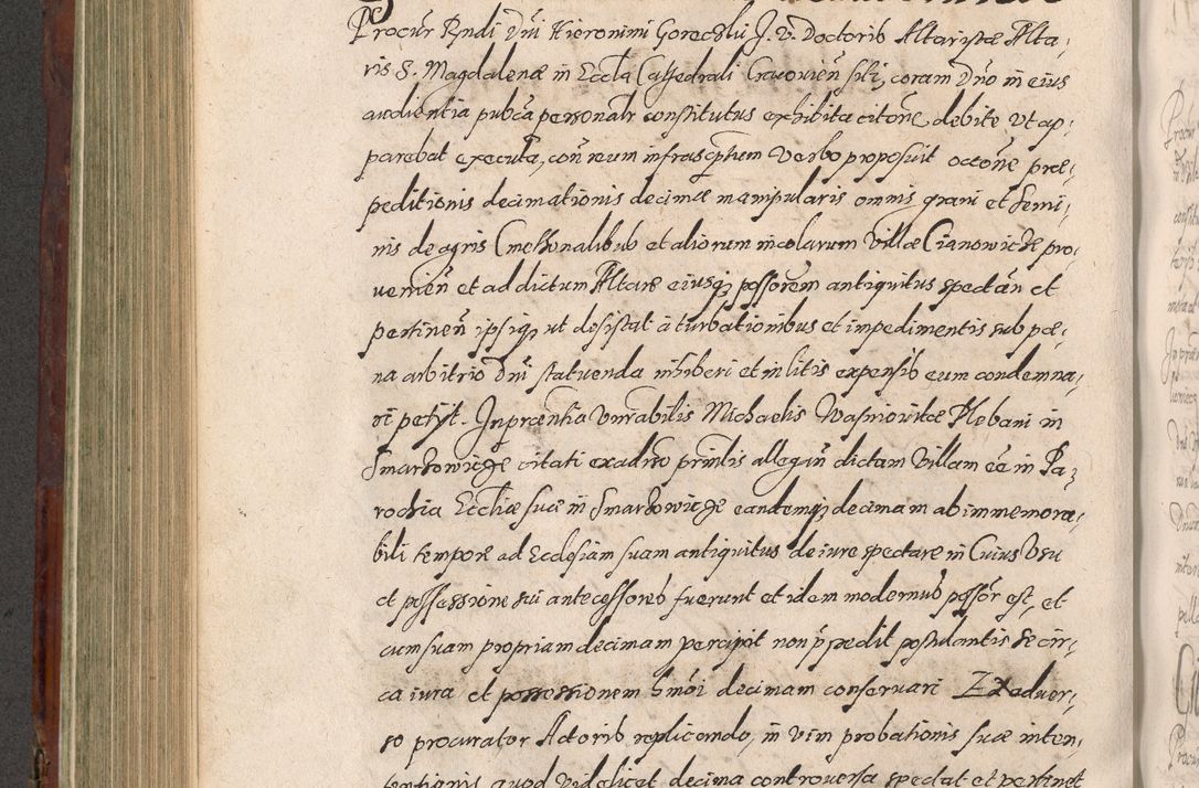 Zdjęcie nr 498 dla obiektu archiwalnego: Acta actorum causarum sententiarum tam diffinitiuarum quam interloquutorisrum decretorum obligationum quietationum procuratorum constitutionum etc. etc. coram Reverendo Domino Paulo Dembski Dei et Apostolice Sedis Gratia Episcopalo Dicensis Suffraganeo Canonico Vicario in Spiritualibus et Officiali Generali Cracoviensis ad Annum Domini Millesimum Sexcentesimum Undecimum cuius indictio octava pontificatus Sanctissimi Domini Nostri Domini Pauli Divina Providentia Papae Vti foeliciter continuantur