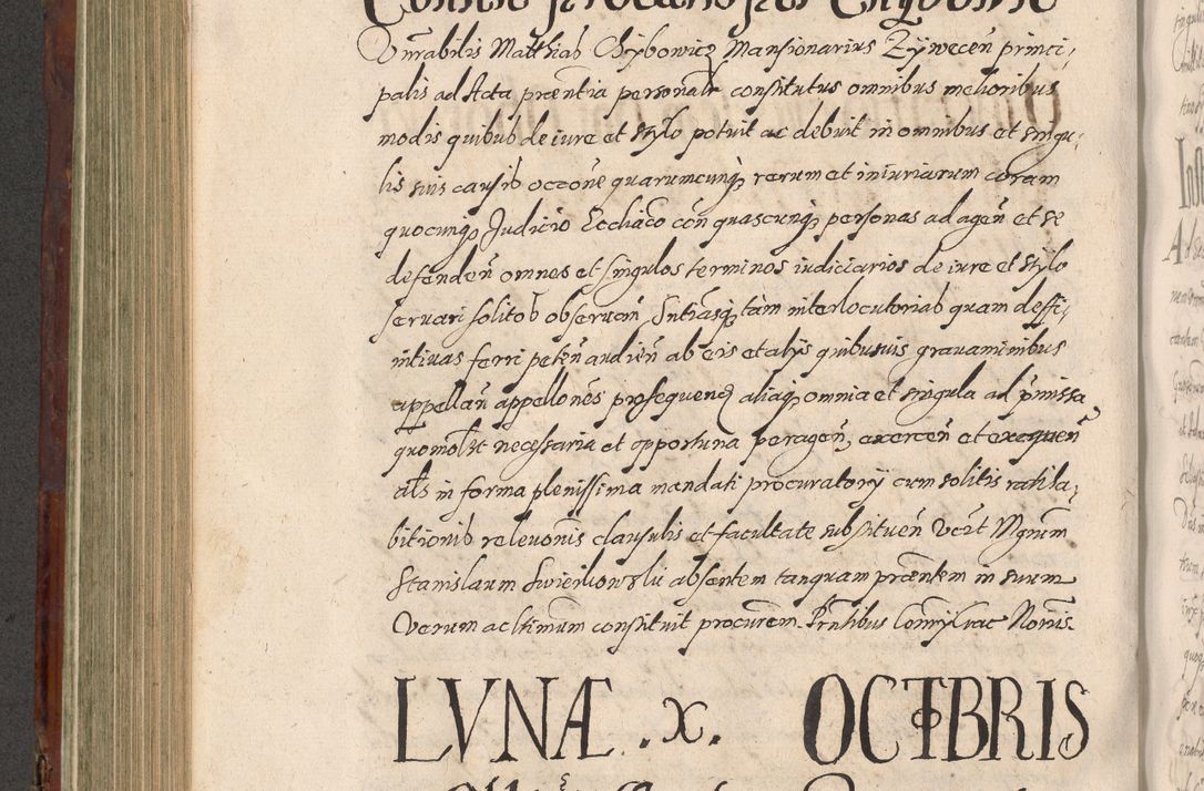 Zdjęcie nr 492 dla obiektu archiwalnego: Acta actorum causarum sententiarum tam diffinitiuarum quam interloquutorisrum decretorum obligationum quietationum procuratorum constitutionum etc. etc. coram Reverendo Domino Paulo Dembski Dei et Apostolice Sedis Gratia Episcopalo Dicensis Suffraganeo Canonico Vicario in Spiritualibus et Officiali Generali Cracoviensis ad Annum Domini Millesimum Sexcentesimum Undecimum cuius indictio octava pontificatus Sanctissimi Domini Nostri Domini Pauli Divina Providentia Papae Vti foeliciter continuantur