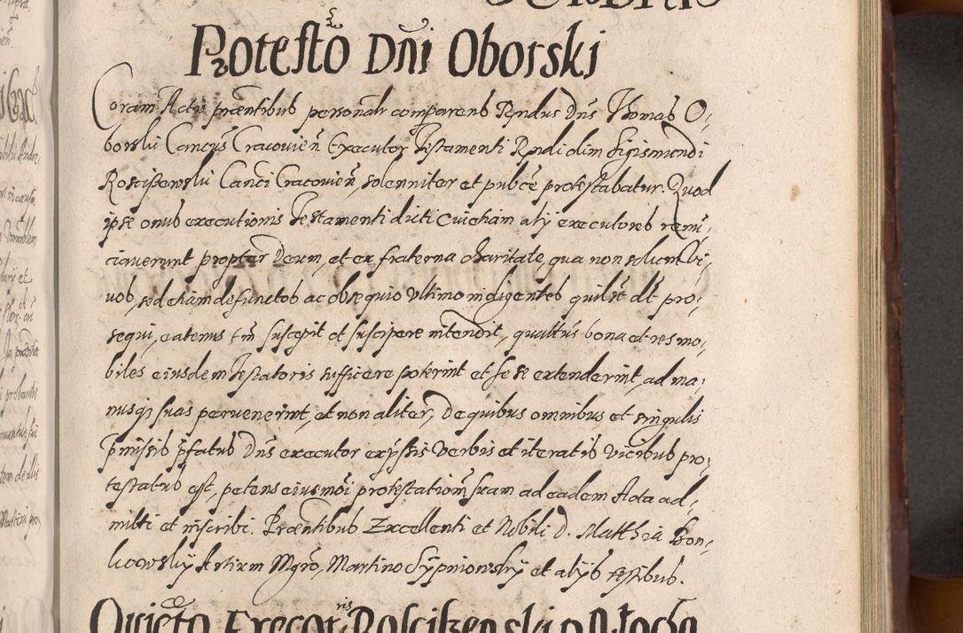 Zdjęcie nr 489 dla obiektu archiwalnego: Acta actorum causarum sententiarum tam diffinitiuarum quam interloquutorisrum decretorum obligationum quietationum procuratorum constitutionum etc. etc. coram Reverendo Domino Paulo Dembski Dei et Apostolice Sedis Gratia Episcopalo Dicensis Suffraganeo Canonico Vicario in Spiritualibus et Officiali Generali Cracoviensis ad Annum Domini Millesimum Sexcentesimum Undecimum cuius indictio octava pontificatus Sanctissimi Domini Nostri Domini Pauli Divina Providentia Papae Vti foeliciter continuantur