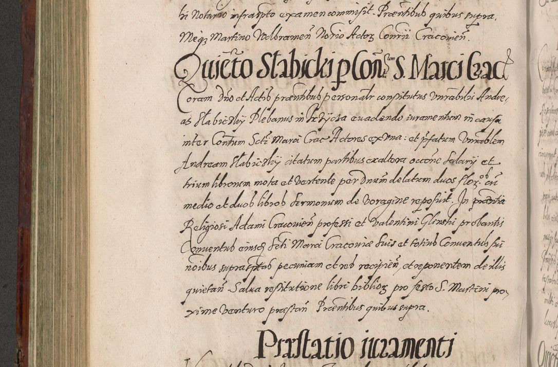 Zdjęcie nr 488 dla obiektu archiwalnego: Acta actorum causarum sententiarum tam diffinitiuarum quam interloquutorisrum decretorum obligationum quietationum procuratorum constitutionum etc. etc. coram Reverendo Domino Paulo Dembski Dei et Apostolice Sedis Gratia Episcopalo Dicensis Suffraganeo Canonico Vicario in Spiritualibus et Officiali Generali Cracoviensis ad Annum Domini Millesimum Sexcentesimum Undecimum cuius indictio octava pontificatus Sanctissimi Domini Nostri Domini Pauli Divina Providentia Papae Vti foeliciter continuantur
