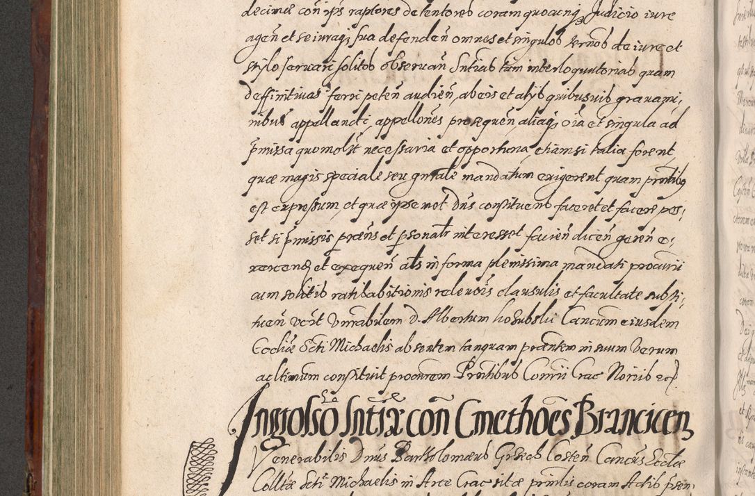 Zdjęcie nr 480 dla obiektu archiwalnego: Acta actorum causarum sententiarum tam diffinitiuarum quam interloquutorisrum decretorum obligationum quietationum procuratorum constitutionum etc. etc. coram Reverendo Domino Paulo Dembski Dei et Apostolice Sedis Gratia Episcopalo Dicensis Suffraganeo Canonico Vicario in Spiritualibus et Officiali Generali Cracoviensis ad Annum Domini Millesimum Sexcentesimum Undecimum cuius indictio octava pontificatus Sanctissimi Domini Nostri Domini Pauli Divina Providentia Papae Vti foeliciter continuantur