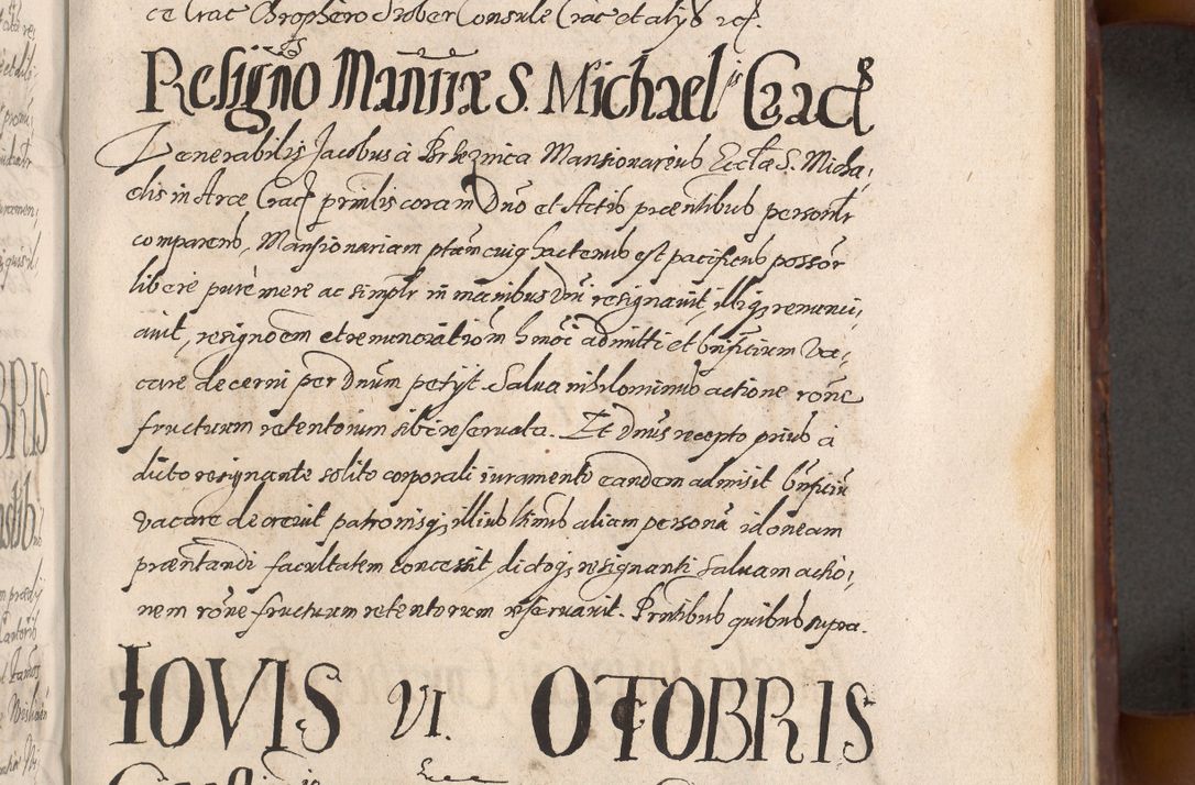 Zdjęcie nr 479 dla obiektu archiwalnego: Acta actorum causarum sententiarum tam diffinitiuarum quam interloquutorisrum decretorum obligationum quietationum procuratorum constitutionum etc. etc. coram Reverendo Domino Paulo Dembski Dei et Apostolice Sedis Gratia Episcopalo Dicensis Suffraganeo Canonico Vicario in Spiritualibus et Officiali Generali Cracoviensis ad Annum Domini Millesimum Sexcentesimum Undecimum cuius indictio octava pontificatus Sanctissimi Domini Nostri Domini Pauli Divina Providentia Papae Vti foeliciter continuantur