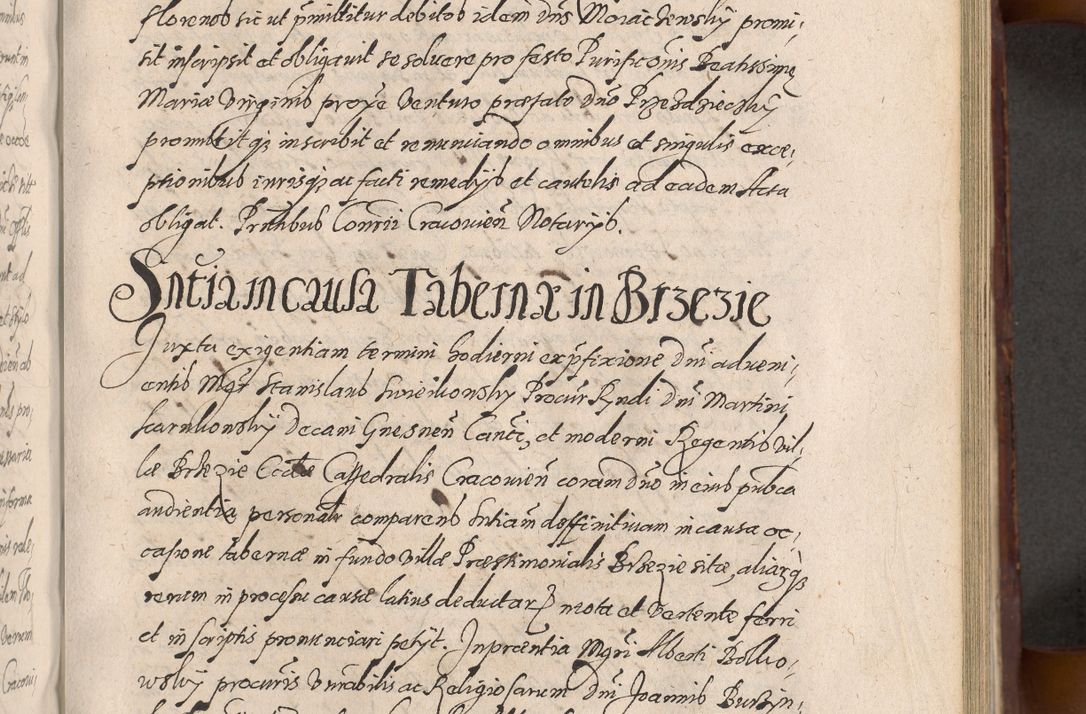 Zdjęcie nr 467 dla obiektu archiwalnego: Acta actorum causarum sententiarum tam diffinitiuarum quam interloquutorisrum decretorum obligationum quietationum procuratorum constitutionum etc. etc. coram Reverendo Domino Paulo Dembski Dei et Apostolice Sedis Gratia Episcopalo Dicensis Suffraganeo Canonico Vicario in Spiritualibus et Officiali Generali Cracoviensis ad Annum Domini Millesimum Sexcentesimum Undecimum cuius indictio octava pontificatus Sanctissimi Domini Nostri Domini Pauli Divina Providentia Papae Vti foeliciter continuantur