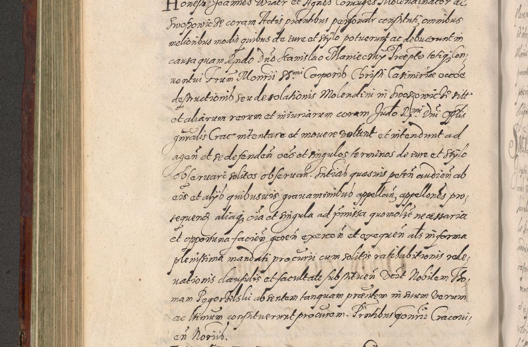 Zdjęcie nr 466 dla obiektu archiwalnego: Acta actorum causarum sententiarum tam diffinitiuarum quam interloquutorisrum decretorum obligationum quietationum procuratorum constitutionum etc. etc. coram Reverendo Domino Paulo Dembski Dei et Apostolice Sedis Gratia Episcopalo Dicensis Suffraganeo Canonico Vicario in Spiritualibus et Officiali Generali Cracoviensis ad Annum Domini Millesimum Sexcentesimum Undecimum cuius indictio octava pontificatus Sanctissimi Domini Nostri Domini Pauli Divina Providentia Papae Vti foeliciter continuantur