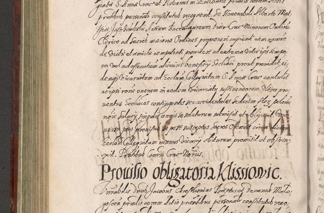 Zdjęcie nr 452 dla obiektu archiwalnego: Acta actorum causarum sententiarum tam diffinitiuarum quam interloquutorisrum decretorum obligationum quietationum procuratorum constitutionum etc. etc. coram Reverendo Domino Paulo Dembski Dei et Apostolice Sedis Gratia Episcopalo Dicensis Suffraganeo Canonico Vicario in Spiritualibus et Officiali Generali Cracoviensis ad Annum Domini Millesimum Sexcentesimum Undecimum cuius indictio octava pontificatus Sanctissimi Domini Nostri Domini Pauli Divina Providentia Papae Vti foeliciter continuantur