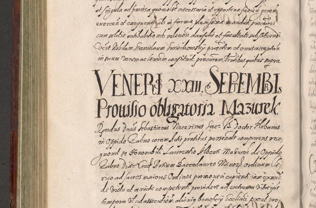 Zdjęcie nr 454 dla obiektu archiwalnego: Acta actorum causarum sententiarum tam diffinitiuarum quam interloquutorisrum decretorum obligationum quietationum procuratorum constitutionum etc. etc. coram Reverendo Domino Paulo Dembski Dei et Apostolice Sedis Gratia Episcopalo Dicensis Suffraganeo Canonico Vicario in Spiritualibus et Officiali Generali Cracoviensis ad Annum Domini Millesimum Sexcentesimum Undecimum cuius indictio octava pontificatus Sanctissimi Domini Nostri Domini Pauli Divina Providentia Papae Vti foeliciter continuantur