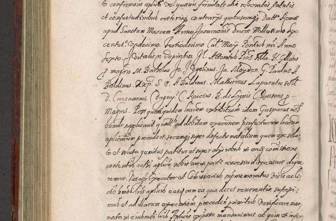 Zdjęcie nr 450 dla obiektu archiwalnego: Acta actorum causarum sententiarum tam diffinitiuarum quam interloquutorisrum decretorum obligationum quietationum procuratorum constitutionum etc. etc. coram Reverendo Domino Paulo Dembski Dei et Apostolice Sedis Gratia Episcopalo Dicensis Suffraganeo Canonico Vicario in Spiritualibus et Officiali Generali Cracoviensis ad Annum Domini Millesimum Sexcentesimum Undecimum cuius indictio octava pontificatus Sanctissimi Domini Nostri Domini Pauli Divina Providentia Papae Vti foeliciter continuantur