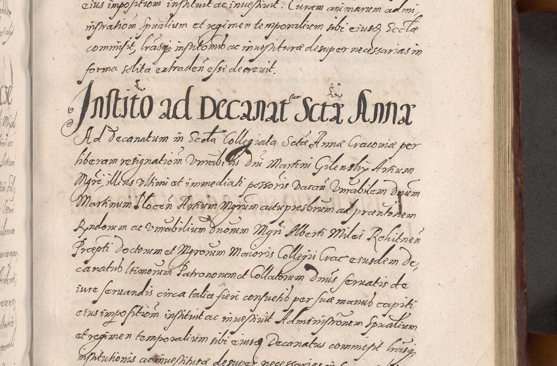 Zdjęcie nr 447 dla obiektu archiwalnego: Acta actorum causarum sententiarum tam diffinitiuarum quam interloquutorisrum decretorum obligationum quietationum procuratorum constitutionum etc. etc. coram Reverendo Domino Paulo Dembski Dei et Apostolice Sedis Gratia Episcopalo Dicensis Suffraganeo Canonico Vicario in Spiritualibus et Officiali Generali Cracoviensis ad Annum Domini Millesimum Sexcentesimum Undecimum cuius indictio octava pontificatus Sanctissimi Domini Nostri Domini Pauli Divina Providentia Papae Vti foeliciter continuantur