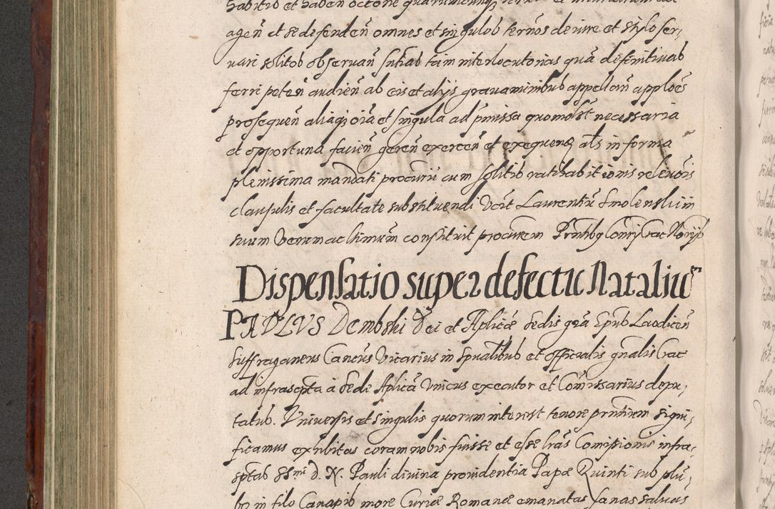 Zdjęcie nr 448 dla obiektu archiwalnego: Acta actorum causarum sententiarum tam diffinitiuarum quam interloquutorisrum decretorum obligationum quietationum procuratorum constitutionum etc. etc. coram Reverendo Domino Paulo Dembski Dei et Apostolice Sedis Gratia Episcopalo Dicensis Suffraganeo Canonico Vicario in Spiritualibus et Officiali Generali Cracoviensis ad Annum Domini Millesimum Sexcentesimum Undecimum cuius indictio octava pontificatus Sanctissimi Domini Nostri Domini Pauli Divina Providentia Papae Vti foeliciter continuantur