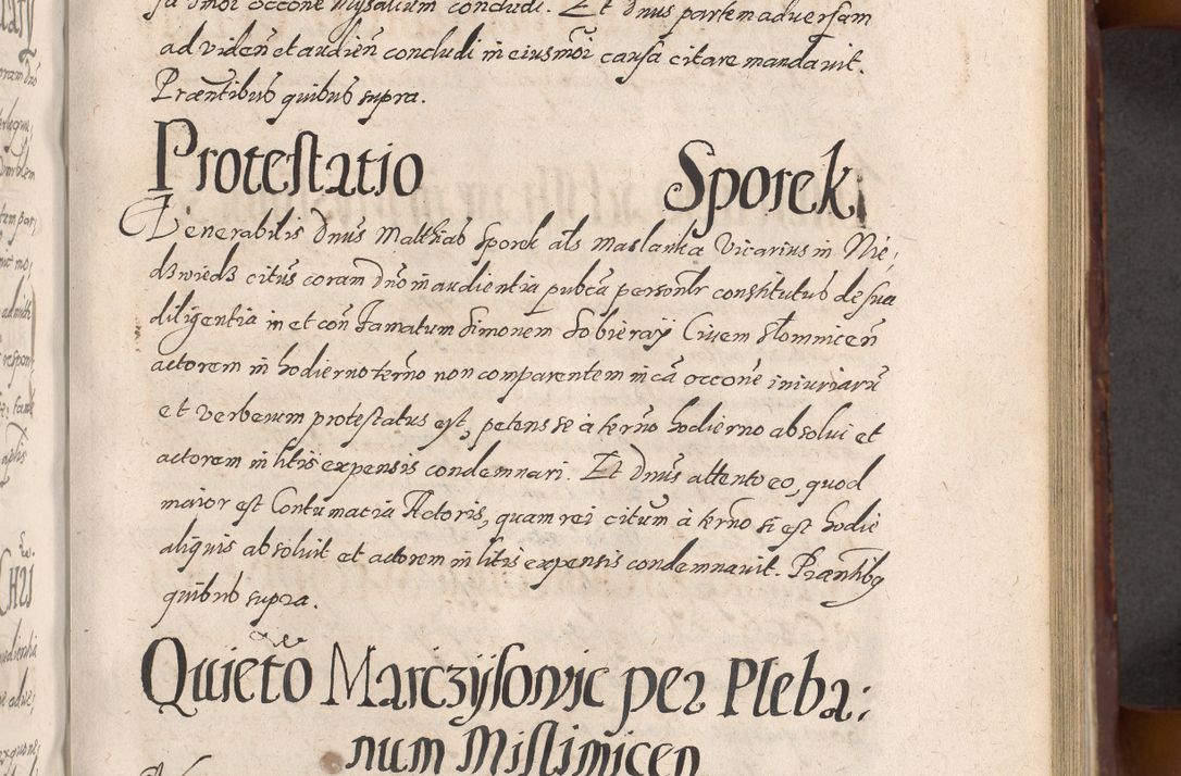 Zdjęcie nr 445 dla obiektu archiwalnego: Acta actorum causarum sententiarum tam diffinitiuarum quam interloquutorisrum decretorum obligationum quietationum procuratorum constitutionum etc. etc. coram Reverendo Domino Paulo Dembski Dei et Apostolice Sedis Gratia Episcopalo Dicensis Suffraganeo Canonico Vicario in Spiritualibus et Officiali Generali Cracoviensis ad Annum Domini Millesimum Sexcentesimum Undecimum cuius indictio octava pontificatus Sanctissimi Domini Nostri Domini Pauli Divina Providentia Papae Vti foeliciter continuantur
