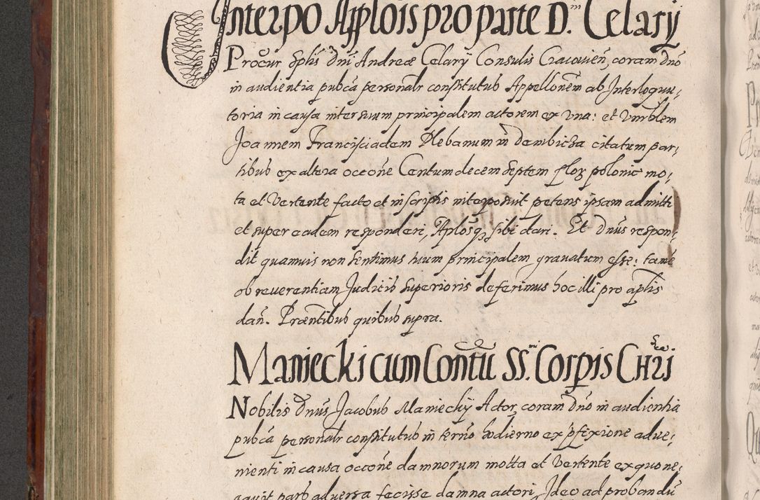 Zdjęcie nr 444 dla obiektu archiwalnego: Acta actorum causarum sententiarum tam diffinitiuarum quam interloquutorisrum decretorum obligationum quietationum procuratorum constitutionum etc. etc. coram Reverendo Domino Paulo Dembski Dei et Apostolice Sedis Gratia Episcopalo Dicensis Suffraganeo Canonico Vicario in Spiritualibus et Officiali Generali Cracoviensis ad Annum Domini Millesimum Sexcentesimum Undecimum cuius indictio octava pontificatus Sanctissimi Domini Nostri Domini Pauli Divina Providentia Papae Vti foeliciter continuantur
