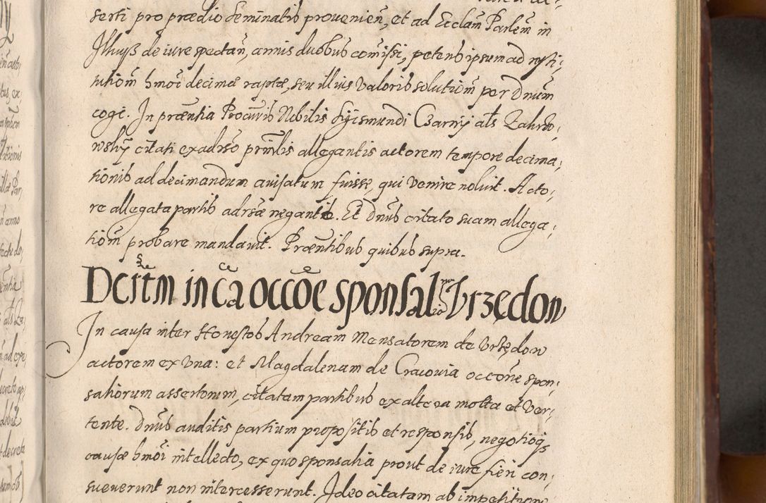 Zdjęcie nr 429 dla obiektu archiwalnego: Acta actorum causarum sententiarum tam diffinitiuarum quam interloquutorisrum decretorum obligationum quietationum procuratorum constitutionum etc. etc. coram Reverendo Domino Paulo Dembski Dei et Apostolice Sedis Gratia Episcopalo Dicensis Suffraganeo Canonico Vicario in Spiritualibus et Officiali Generali Cracoviensis ad Annum Domini Millesimum Sexcentesimum Undecimum cuius indictio octava pontificatus Sanctissimi Domini Nostri Domini Pauli Divina Providentia Papae Vti foeliciter continuantur