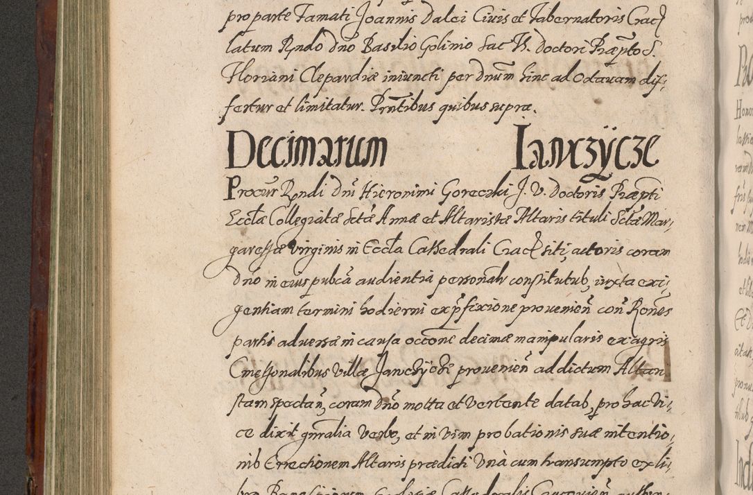 Zdjęcie nr 410 dla obiektu archiwalnego: Acta actorum causarum sententiarum tam diffinitiuarum quam interloquutorisrum decretorum obligationum quietationum procuratorum constitutionum etc. etc. coram Reverendo Domino Paulo Dembski Dei et Apostolice Sedis Gratia Episcopalo Dicensis Suffraganeo Canonico Vicario in Spiritualibus et Officiali Generali Cracoviensis ad Annum Domini Millesimum Sexcentesimum Undecimum cuius indictio octava pontificatus Sanctissimi Domini Nostri Domini Pauli Divina Providentia Papae Vti foeliciter continuantur