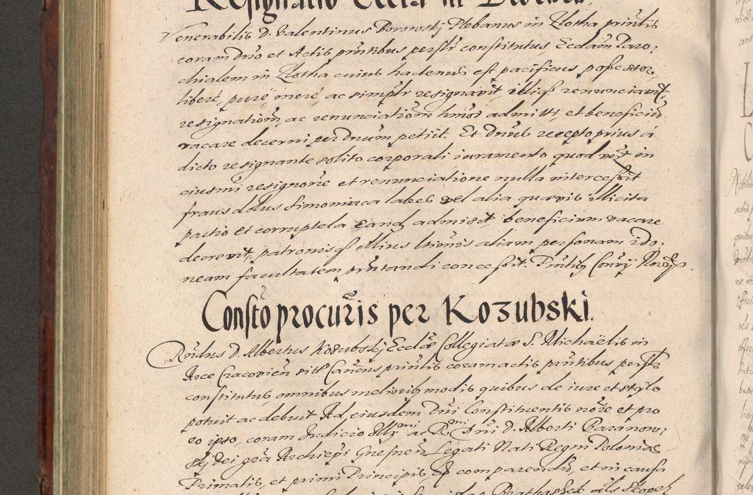Zdjęcie nr 790 dla obiektu archiwalnego: Acta actorum causarum sententiarum tam diffinitiuarum quam interloquutorisrum decretorum obligationum quietationum procuratorum constitutionum etc. etc. coram Reverendo Domino Paulo Dembski Dei et Apostolice Sedis Gratia Episcopalo Dicensis Suffraganeo Canonico Vicario in Spiritualibus et Officiali Generali Cracoviensis ad Annum Domini Millesimum Sexcentesimum Undecimum cuius indictio octava pontificatus Sanctissimi Domini Nostri Domini Pauli Divina Providentia Papae Vti foeliciter continuantur