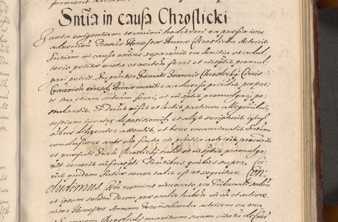 Zdjęcie nr 787 dla obiektu archiwalnego: Acta actorum causarum sententiarum tam diffinitiuarum quam interloquutorisrum decretorum obligationum quietationum procuratorum constitutionum etc. etc. coram Reverendo Domino Paulo Dembski Dei et Apostolice Sedis Gratia Episcopalo Dicensis Suffraganeo Canonico Vicario in Spiritualibus et Officiali Generali Cracoviensis ad Annum Domini Millesimum Sexcentesimum Undecimum cuius indictio octava pontificatus Sanctissimi Domini Nostri Domini Pauli Divina Providentia Papae Vti foeliciter continuantur