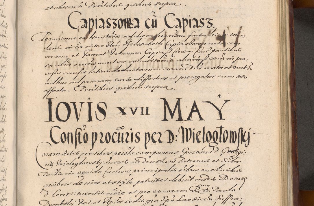 Zdjęcie nr 783 dla obiektu archiwalnego: Acta actorum causarum sententiarum tam diffinitiuarum quam interloquutorisrum decretorum obligationum quietationum procuratorum constitutionum etc. etc. coram Reverendo Domino Paulo Dembski Dei et Apostolice Sedis Gratia Episcopalo Dicensis Suffraganeo Canonico Vicario in Spiritualibus et Officiali Generali Cracoviensis ad Annum Domini Millesimum Sexcentesimum Undecimum cuius indictio octava pontificatus Sanctissimi Domini Nostri Domini Pauli Divina Providentia Papae Vti foeliciter continuantur