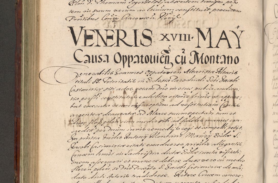 Zdjęcie nr 784 dla obiektu archiwalnego: Acta actorum causarum sententiarum tam diffinitiuarum quam interloquutorisrum decretorum obligationum quietationum procuratorum constitutionum etc. etc. coram Reverendo Domino Paulo Dembski Dei et Apostolice Sedis Gratia Episcopalo Dicensis Suffraganeo Canonico Vicario in Spiritualibus et Officiali Generali Cracoviensis ad Annum Domini Millesimum Sexcentesimum Undecimum cuius indictio octava pontificatus Sanctissimi Domini Nostri Domini Pauli Divina Providentia Papae Vti foeliciter continuantur