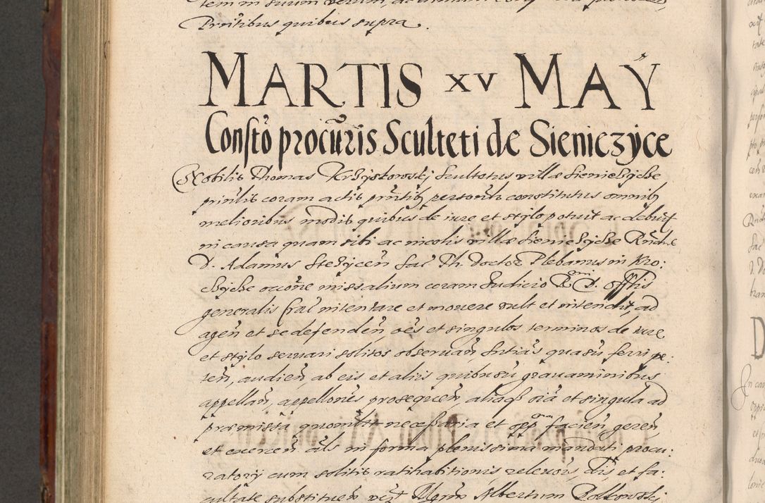 Zdjęcie nr 780 dla obiektu archiwalnego: Acta actorum causarum sententiarum tam diffinitiuarum quam interloquutorisrum decretorum obligationum quietationum procuratorum constitutionum etc. etc. coram Reverendo Domino Paulo Dembski Dei et Apostolice Sedis Gratia Episcopalo Dicensis Suffraganeo Canonico Vicario in Spiritualibus et Officiali Generali Cracoviensis ad Annum Domini Millesimum Sexcentesimum Undecimum cuius indictio octava pontificatus Sanctissimi Domini Nostri Domini Pauli Divina Providentia Papae Vti foeliciter continuantur