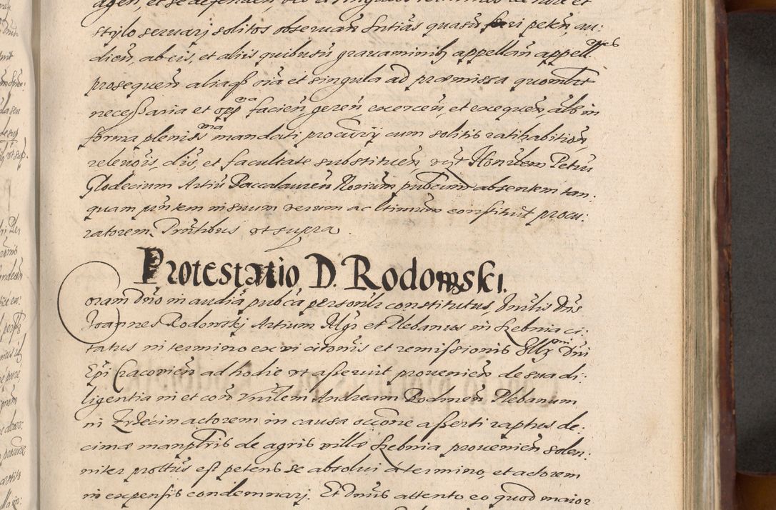 Zdjęcie nr 769 dla obiektu archiwalnego: Acta actorum causarum sententiarum tam diffinitiuarum quam interloquutorisrum decretorum obligationum quietationum procuratorum constitutionum etc. etc. coram Reverendo Domino Paulo Dembski Dei et Apostolice Sedis Gratia Episcopalo Dicensis Suffraganeo Canonico Vicario in Spiritualibus et Officiali Generali Cracoviensis ad Annum Domini Millesimum Sexcentesimum Undecimum cuius indictio octava pontificatus Sanctissimi Domini Nostri Domini Pauli Divina Providentia Papae Vti foeliciter continuantur