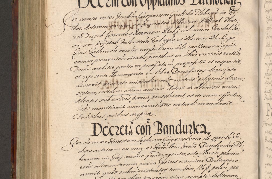 Zdjęcie nr 764 dla obiektu archiwalnego: Acta actorum causarum sententiarum tam diffinitiuarum quam interloquutorisrum decretorum obligationum quietationum procuratorum constitutionum etc. etc. coram Reverendo Domino Paulo Dembski Dei et Apostolice Sedis Gratia Episcopalo Dicensis Suffraganeo Canonico Vicario in Spiritualibus et Officiali Generali Cracoviensis ad Annum Domini Millesimum Sexcentesimum Undecimum cuius indictio octava pontificatus Sanctissimi Domini Nostri Domini Pauli Divina Providentia Papae Vti foeliciter continuantur