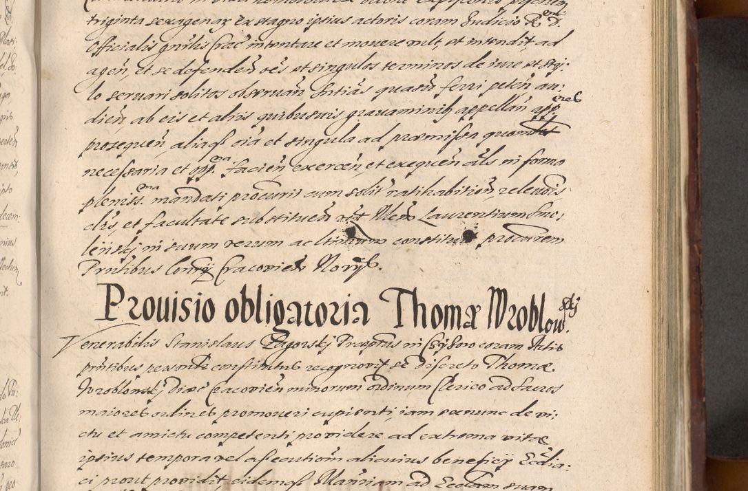 Zdjęcie nr 765 dla obiektu archiwalnego: Acta actorum causarum sententiarum tam diffinitiuarum quam interloquutorisrum decretorum obligationum quietationum procuratorum constitutionum etc. etc. coram Reverendo Domino Paulo Dembski Dei et Apostolice Sedis Gratia Episcopalo Dicensis Suffraganeo Canonico Vicario in Spiritualibus et Officiali Generali Cracoviensis ad Annum Domini Millesimum Sexcentesimum Undecimum cuius indictio octava pontificatus Sanctissimi Domini Nostri Domini Pauli Divina Providentia Papae Vti foeliciter continuantur