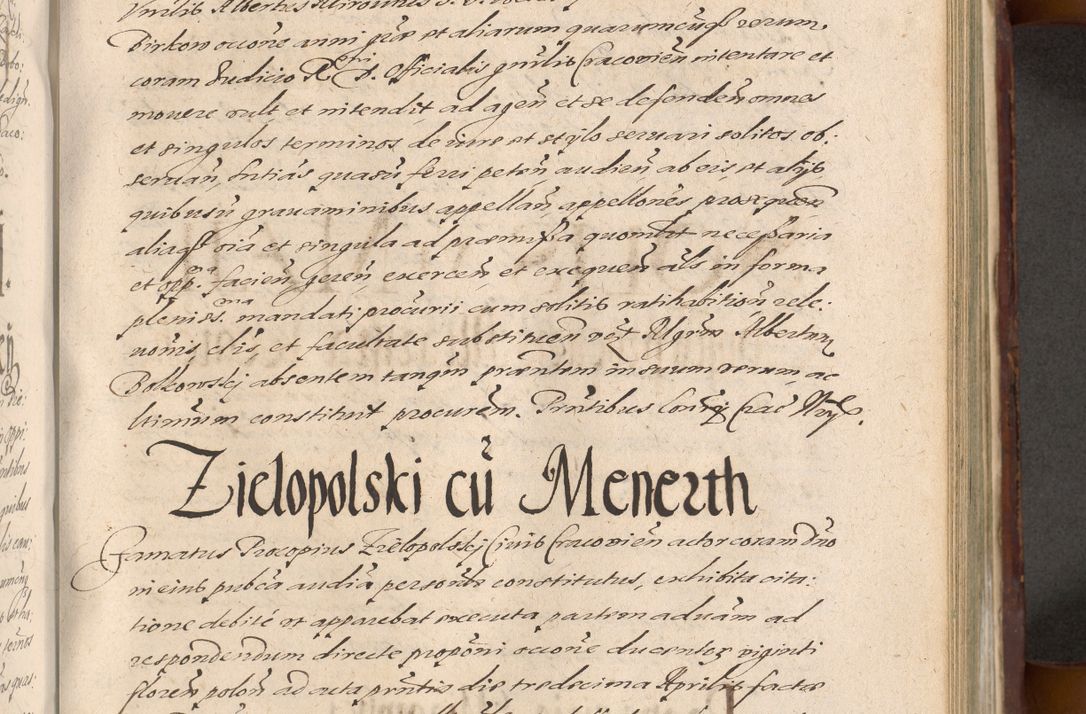 Zdjęcie nr 761 dla obiektu archiwalnego: Acta actorum causarum sententiarum tam diffinitiuarum quam interloquutorisrum decretorum obligationum quietationum procuratorum constitutionum etc. etc. coram Reverendo Domino Paulo Dembski Dei et Apostolice Sedis Gratia Episcopalo Dicensis Suffraganeo Canonico Vicario in Spiritualibus et Officiali Generali Cracoviensis ad Annum Domini Millesimum Sexcentesimum Undecimum cuius indictio octava pontificatus Sanctissimi Domini Nostri Domini Pauli Divina Providentia Papae Vti foeliciter continuantur