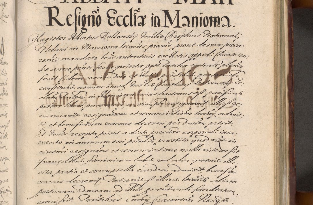 Zdjęcie nr 759 dla obiektu archiwalnego: Acta actorum causarum sententiarum tam diffinitiuarum quam interloquutorisrum decretorum obligationum quietationum procuratorum constitutionum etc. etc. coram Reverendo Domino Paulo Dembski Dei et Apostolice Sedis Gratia Episcopalo Dicensis Suffraganeo Canonico Vicario in Spiritualibus et Officiali Generali Cracoviensis ad Annum Domini Millesimum Sexcentesimum Undecimum cuius indictio octava pontificatus Sanctissimi Domini Nostri Domini Pauli Divina Providentia Papae Vti foeliciter continuantur