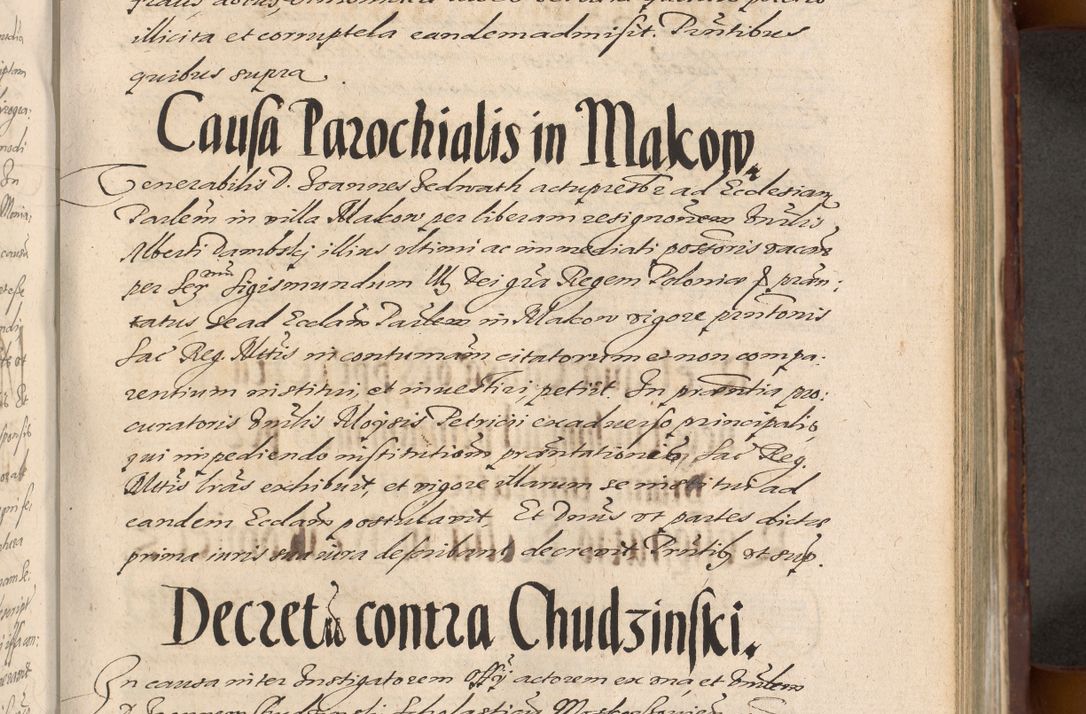 Zdjęcie nr 747 dla obiektu archiwalnego: Acta actorum causarum sententiarum tam diffinitiuarum quam interloquutorisrum decretorum obligationum quietationum procuratorum constitutionum etc. etc. coram Reverendo Domino Paulo Dembski Dei et Apostolice Sedis Gratia Episcopalo Dicensis Suffraganeo Canonico Vicario in Spiritualibus et Officiali Generali Cracoviensis ad Annum Domini Millesimum Sexcentesimum Undecimum cuius indictio octava pontificatus Sanctissimi Domini Nostri Domini Pauli Divina Providentia Papae Vti foeliciter continuantur