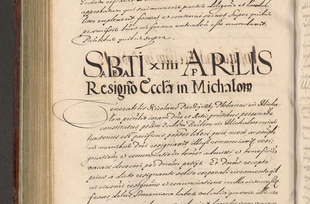 Zdjęcie nr 740 dla obiektu archiwalnego: Acta actorum causarum sententiarum tam diffinitiuarum quam interloquutorisrum decretorum obligationum quietationum procuratorum constitutionum etc. etc. coram Reverendo Domino Paulo Dembski Dei et Apostolice Sedis Gratia Episcopalo Dicensis Suffraganeo Canonico Vicario in Spiritualibus et Officiali Generali Cracoviensis ad Annum Domini Millesimum Sexcentesimum Undecimum cuius indictio octava pontificatus Sanctissimi Domini Nostri Domini Pauli Divina Providentia Papae Vti foeliciter continuantur