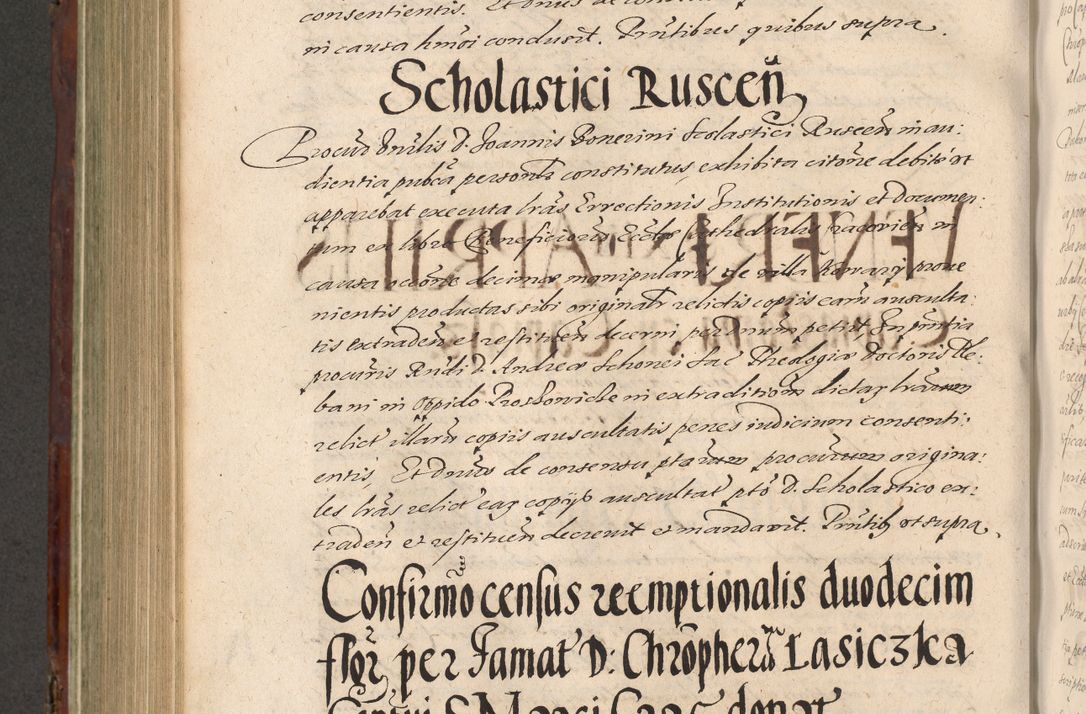 Zdjęcie nr 728 dla obiektu archiwalnego: Acta actorum causarum sententiarum tam diffinitiuarum quam interloquutorisrum decretorum obligationum quietationum procuratorum constitutionum etc. etc. coram Reverendo Domino Paulo Dembski Dei et Apostolice Sedis Gratia Episcopalo Dicensis Suffraganeo Canonico Vicario in Spiritualibus et Officiali Generali Cracoviensis ad Annum Domini Millesimum Sexcentesimum Undecimum cuius indictio octava pontificatus Sanctissimi Domini Nostri Domini Pauli Divina Providentia Papae Vti foeliciter continuantur