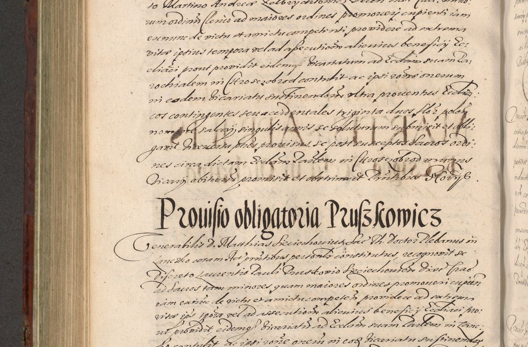 Zdjęcie nr 724 dla obiektu archiwalnego: Acta actorum causarum sententiarum tam diffinitiuarum quam interloquutorisrum decretorum obligationum quietationum procuratorum constitutionum etc. etc. coram Reverendo Domino Paulo Dembski Dei et Apostolice Sedis Gratia Episcopalo Dicensis Suffraganeo Canonico Vicario in Spiritualibus et Officiali Generali Cracoviensis ad Annum Domini Millesimum Sexcentesimum Undecimum cuius indictio octava pontificatus Sanctissimi Domini Nostri Domini Pauli Divina Providentia Papae Vti foeliciter continuantur