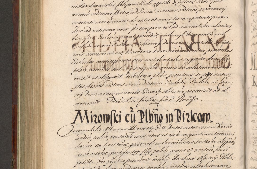 Zdjęcie nr 722 dla obiektu archiwalnego: Acta actorum causarum sententiarum tam diffinitiuarum quam interloquutorisrum decretorum obligationum quietationum procuratorum constitutionum etc. etc. coram Reverendo Domino Paulo Dembski Dei et Apostolice Sedis Gratia Episcopalo Dicensis Suffraganeo Canonico Vicario in Spiritualibus et Officiali Generali Cracoviensis ad Annum Domini Millesimum Sexcentesimum Undecimum cuius indictio octava pontificatus Sanctissimi Domini Nostri Domini Pauli Divina Providentia Papae Vti foeliciter continuantur