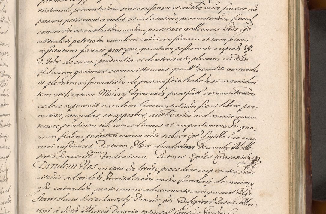 Zdjęcie nr 709 dla obiektu archiwalnego: Acta actorum causarum sententiarum tam diffinitiuarum quam interloquutorisrum decretorum obligationum quietationum procuratorum constitutionum etc. etc. coram Reverendo Domino Paulo Dembski Dei et Apostolice Sedis Gratia Episcopalo Dicensis Suffraganeo Canonico Vicario in Spiritualibus et Officiali Generali Cracoviensis ad Annum Domini Millesimum Sexcentesimum Undecimum cuius indictio octava pontificatus Sanctissimi Domini Nostri Domini Pauli Divina Providentia Papae Vti foeliciter continuantur