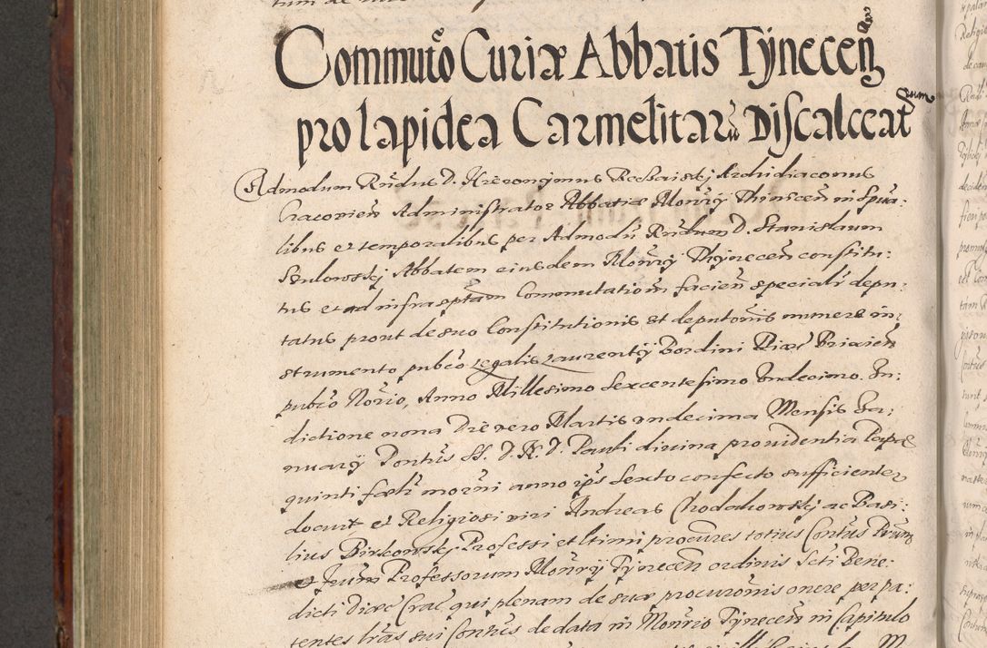 Zdjęcie nr 704 dla obiektu archiwalnego: Acta actorum causarum sententiarum tam diffinitiuarum quam interloquutorisrum decretorum obligationum quietationum procuratorum constitutionum etc. etc. coram Reverendo Domino Paulo Dembski Dei et Apostolice Sedis Gratia Episcopalo Dicensis Suffraganeo Canonico Vicario in Spiritualibus et Officiali Generali Cracoviensis ad Annum Domini Millesimum Sexcentesimum Undecimum cuius indictio octava pontificatus Sanctissimi Domini Nostri Domini Pauli Divina Providentia Papae Vti foeliciter continuantur