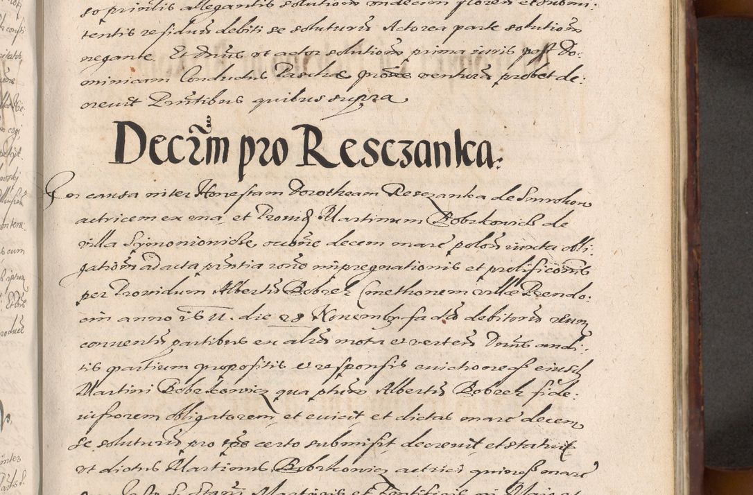 Zdjęcie nr 701 dla obiektu archiwalnego: Acta actorum causarum sententiarum tam diffinitiuarum quam interloquutorisrum decretorum obligationum quietationum procuratorum constitutionum etc. etc. coram Reverendo Domino Paulo Dembski Dei et Apostolice Sedis Gratia Episcopalo Dicensis Suffraganeo Canonico Vicario in Spiritualibus et Officiali Generali Cracoviensis ad Annum Domini Millesimum Sexcentesimum Undecimum cuius indictio octava pontificatus Sanctissimi Domini Nostri Domini Pauli Divina Providentia Papae Vti foeliciter continuantur