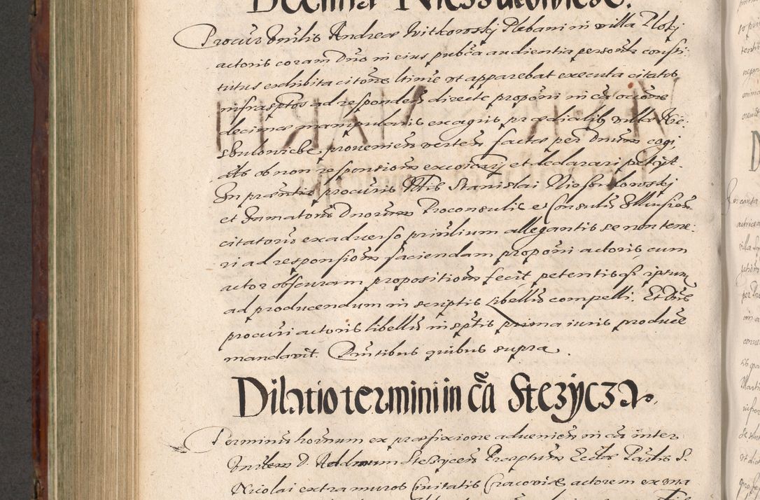 Zdjęcie nr 700 dla obiektu archiwalnego: Acta actorum causarum sententiarum tam diffinitiuarum quam interloquutorisrum decretorum obligationum quietationum procuratorum constitutionum etc. etc. coram Reverendo Domino Paulo Dembski Dei et Apostolice Sedis Gratia Episcopalo Dicensis Suffraganeo Canonico Vicario in Spiritualibus et Officiali Generali Cracoviensis ad Annum Domini Millesimum Sexcentesimum Undecimum cuius indictio octava pontificatus Sanctissimi Domini Nostri Domini Pauli Divina Providentia Papae Vti foeliciter continuantur