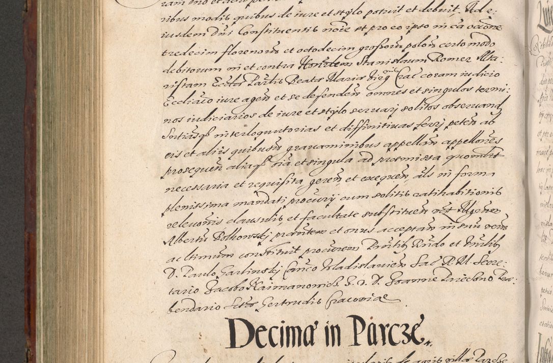 Zdjęcie nr 694 dla obiektu archiwalnego: Acta actorum causarum sententiarum tam diffinitiuarum quam interloquutorisrum decretorum obligationum quietationum procuratorum constitutionum etc. etc. coram Reverendo Domino Paulo Dembski Dei et Apostolice Sedis Gratia Episcopalo Dicensis Suffraganeo Canonico Vicario in Spiritualibus et Officiali Generali Cracoviensis ad Annum Domini Millesimum Sexcentesimum Undecimum cuius indictio octava pontificatus Sanctissimi Domini Nostri Domini Pauli Divina Providentia Papae Vti foeliciter continuantur