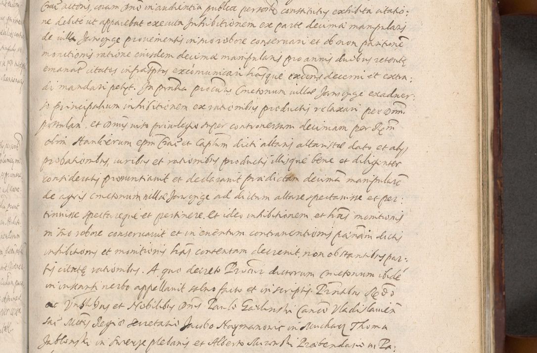 Zdjęcie nr 671 dla obiektu archiwalnego: Acta actorum causarum sententiarum tam diffinitiuarum quam interloquutorisrum decretorum obligationum quietationum procuratorum constitutionum etc. etc. coram Reverendo Domino Paulo Dembski Dei et Apostolice Sedis Gratia Episcopalo Dicensis Suffraganeo Canonico Vicario in Spiritualibus et Officiali Generali Cracoviensis ad Annum Domini Millesimum Sexcentesimum Undecimum cuius indictio octava pontificatus Sanctissimi Domini Nostri Domini Pauli Divina Providentia Papae Vti foeliciter continuantur