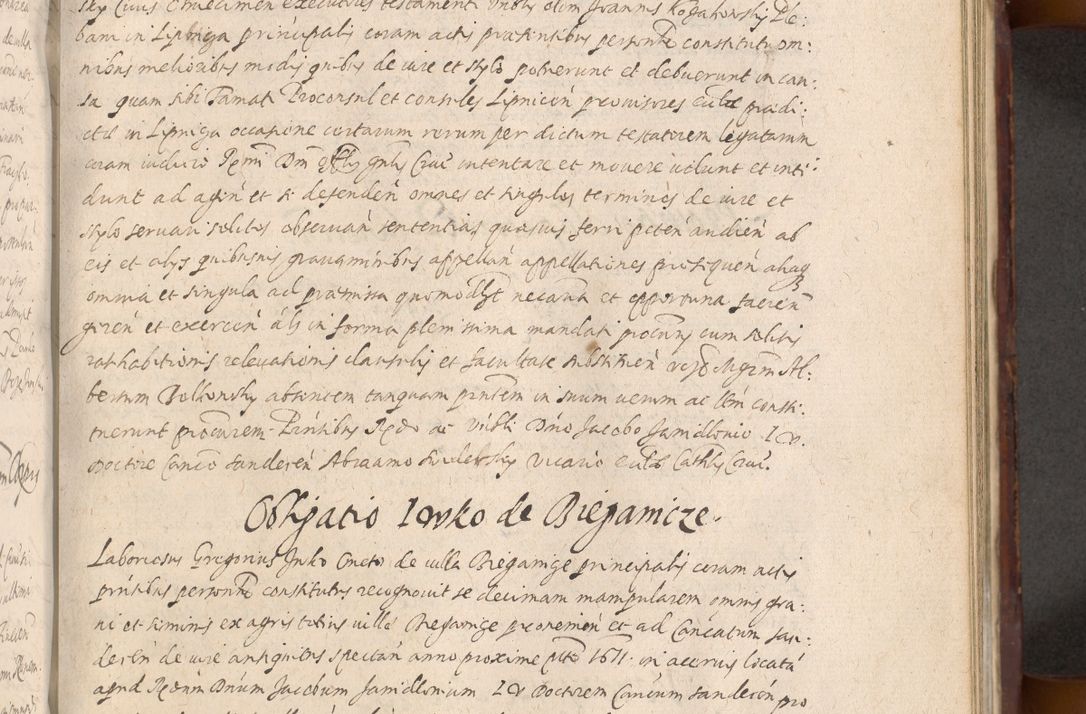 Zdjęcie nr 669 dla obiektu archiwalnego: Acta actorum causarum sententiarum tam diffinitiuarum quam interloquutorisrum decretorum obligationum quietationum procuratorum constitutionum etc. etc. coram Reverendo Domino Paulo Dembski Dei et Apostolice Sedis Gratia Episcopalo Dicensis Suffraganeo Canonico Vicario in Spiritualibus et Officiali Generali Cracoviensis ad Annum Domini Millesimum Sexcentesimum Undecimum cuius indictio octava pontificatus Sanctissimi Domini Nostri Domini Pauli Divina Providentia Papae Vti foeliciter continuantur