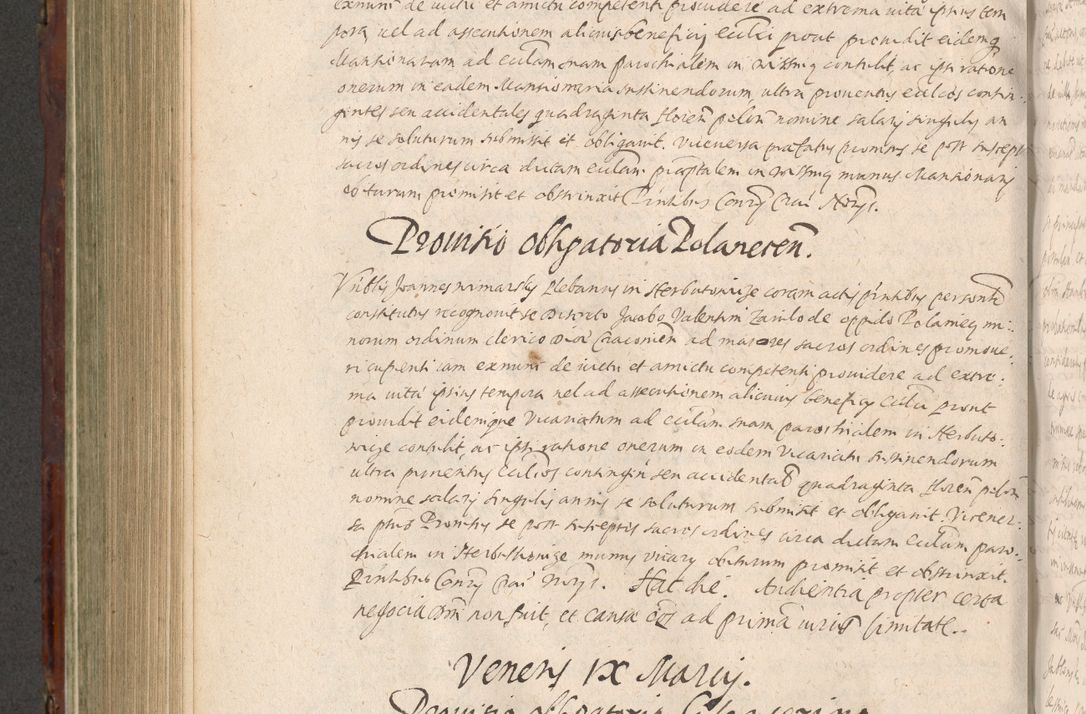 Zdjęcie nr 670 dla obiektu archiwalnego: Acta actorum causarum sententiarum tam diffinitiuarum quam interloquutorisrum decretorum obligationum quietationum procuratorum constitutionum etc. etc. coram Reverendo Domino Paulo Dembski Dei et Apostolice Sedis Gratia Episcopalo Dicensis Suffraganeo Canonico Vicario in Spiritualibus et Officiali Generali Cracoviensis ad Annum Domini Millesimum Sexcentesimum Undecimum cuius indictio octava pontificatus Sanctissimi Domini Nostri Domini Pauli Divina Providentia Papae Vti foeliciter continuantur