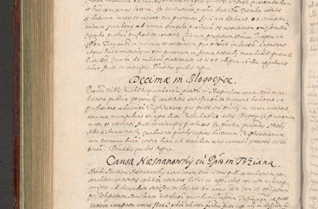Zdjęcie nr 656 dla obiektu archiwalnego: Acta actorum causarum sententiarum tam diffinitiuarum quam interloquutorisrum decretorum obligationum quietationum procuratorum constitutionum etc. etc. coram Reverendo Domino Paulo Dembski Dei et Apostolice Sedis Gratia Episcopalo Dicensis Suffraganeo Canonico Vicario in Spiritualibus et Officiali Generali Cracoviensis ad Annum Domini Millesimum Sexcentesimum Undecimum cuius indictio octava pontificatus Sanctissimi Domini Nostri Domini Pauli Divina Providentia Papae Vti foeliciter continuantur