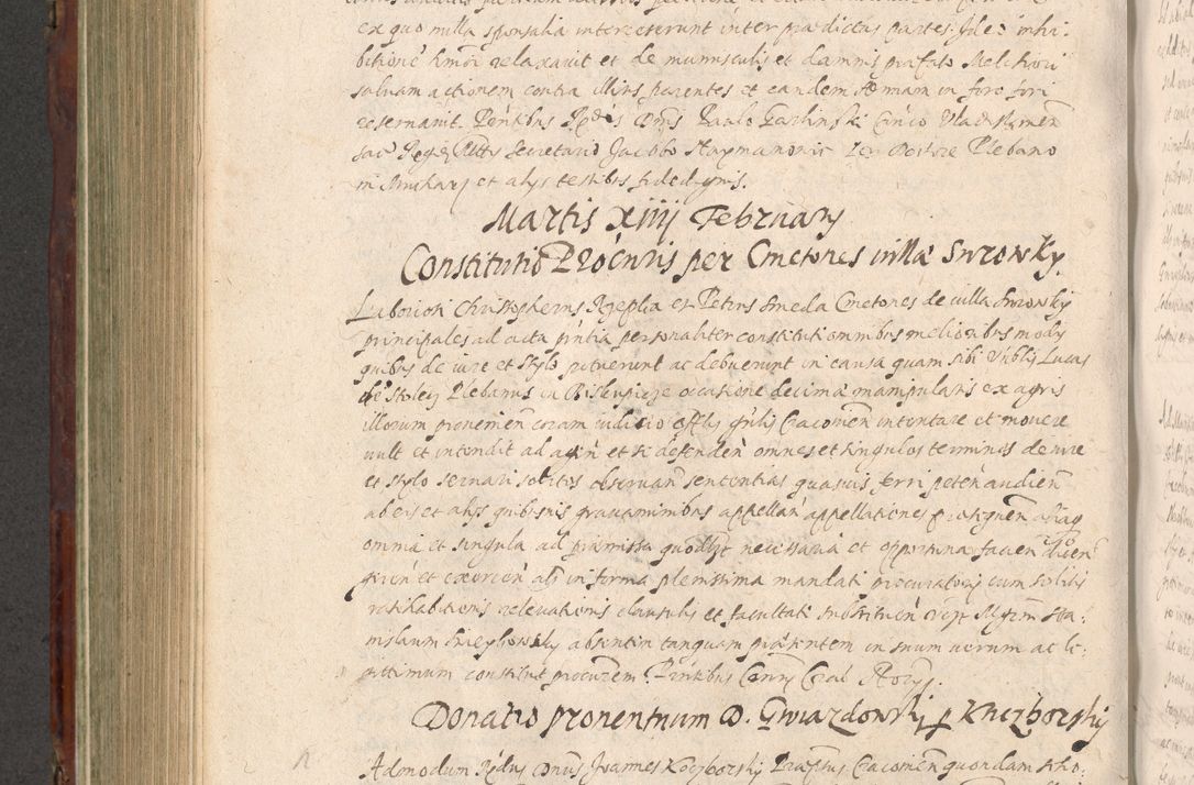 Zdjęcie nr 650 dla obiektu archiwalnego: Acta actorum causarum sententiarum tam diffinitiuarum quam interloquutorisrum decretorum obligationum quietationum procuratorum constitutionum etc. etc. coram Reverendo Domino Paulo Dembski Dei et Apostolice Sedis Gratia Episcopalo Dicensis Suffraganeo Canonico Vicario in Spiritualibus et Officiali Generali Cracoviensis ad Annum Domini Millesimum Sexcentesimum Undecimum cuius indictio octava pontificatus Sanctissimi Domini Nostri Domini Pauli Divina Providentia Papae Vti foeliciter continuantur