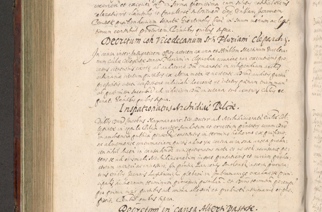 Zdjęcie nr 648 dla obiektu archiwalnego: Acta actorum causarum sententiarum tam diffinitiuarum quam interloquutorisrum decretorum obligationum quietationum procuratorum constitutionum etc. etc. coram Reverendo Domino Paulo Dembski Dei et Apostolice Sedis Gratia Episcopalo Dicensis Suffraganeo Canonico Vicario in Spiritualibus et Officiali Generali Cracoviensis ad Annum Domini Millesimum Sexcentesimum Undecimum cuius indictio octava pontificatus Sanctissimi Domini Nostri Domini Pauli Divina Providentia Papae Vti foeliciter continuantur