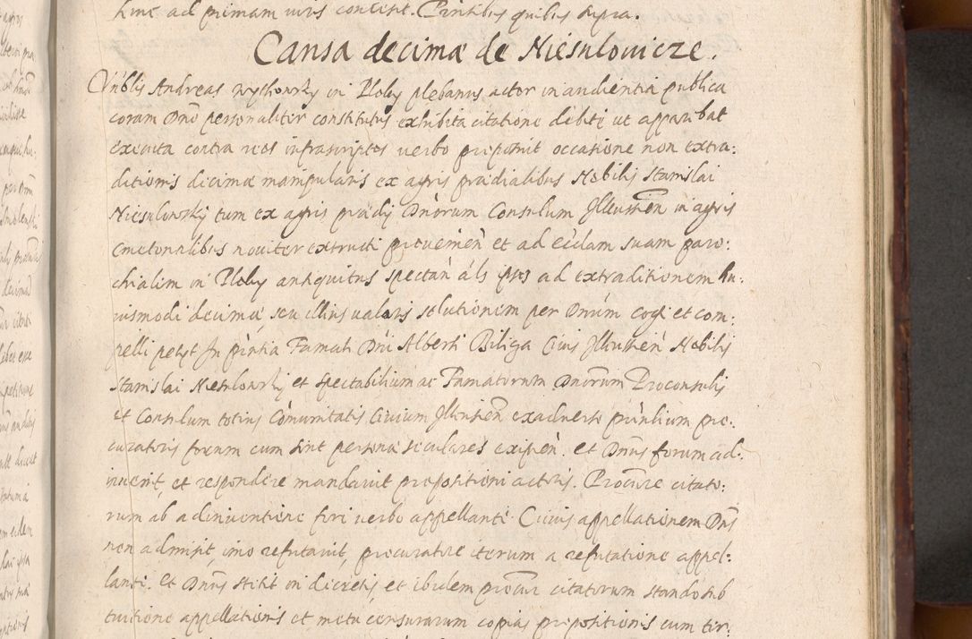 Zdjęcie nr 647 dla obiektu archiwalnego: Acta actorum causarum sententiarum tam diffinitiuarum quam interloquutorisrum decretorum obligationum quietationum procuratorum constitutionum etc. etc. coram Reverendo Domino Paulo Dembski Dei et Apostolice Sedis Gratia Episcopalo Dicensis Suffraganeo Canonico Vicario in Spiritualibus et Officiali Generali Cracoviensis ad Annum Domini Millesimum Sexcentesimum Undecimum cuius indictio octava pontificatus Sanctissimi Domini Nostri Domini Pauli Divina Providentia Papae Vti foeliciter continuantur