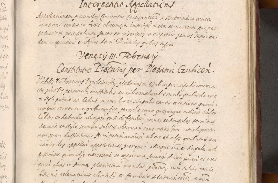 Zdjęcie nr 637 dla obiektu archiwalnego: Acta actorum causarum sententiarum tam diffinitiuarum quam interloquutorisrum decretorum obligationum quietationum procuratorum constitutionum etc. etc. coram Reverendo Domino Paulo Dembski Dei et Apostolice Sedis Gratia Episcopalo Dicensis Suffraganeo Canonico Vicario in Spiritualibus et Officiali Generali Cracoviensis ad Annum Domini Millesimum Sexcentesimum Undecimum cuius indictio octava pontificatus Sanctissimi Domini Nostri Domini Pauli Divina Providentia Papae Vti foeliciter continuantur