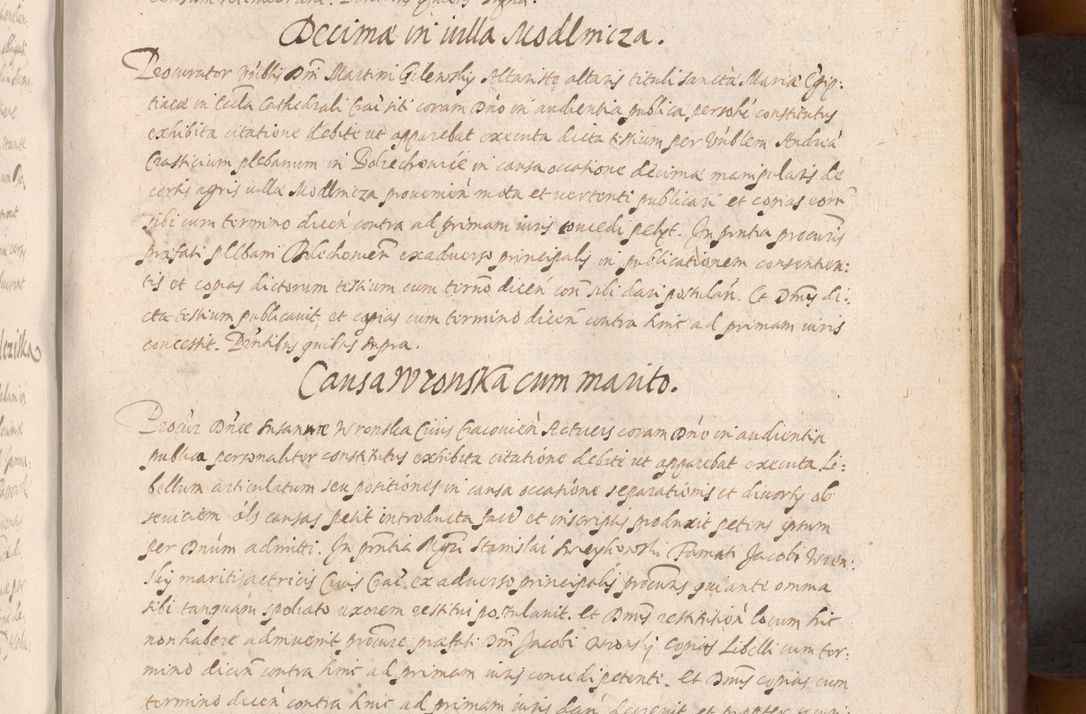 Zdjęcie nr 625 dla obiektu archiwalnego: Acta actorum causarum sententiarum tam diffinitiuarum quam interloquutorisrum decretorum obligationum quietationum procuratorum constitutionum etc. etc. coram Reverendo Domino Paulo Dembski Dei et Apostolice Sedis Gratia Episcopalo Dicensis Suffraganeo Canonico Vicario in Spiritualibus et Officiali Generali Cracoviensis ad Annum Domini Millesimum Sexcentesimum Undecimum cuius indictio octava pontificatus Sanctissimi Domini Nostri Domini Pauli Divina Providentia Papae Vti foeliciter continuantur